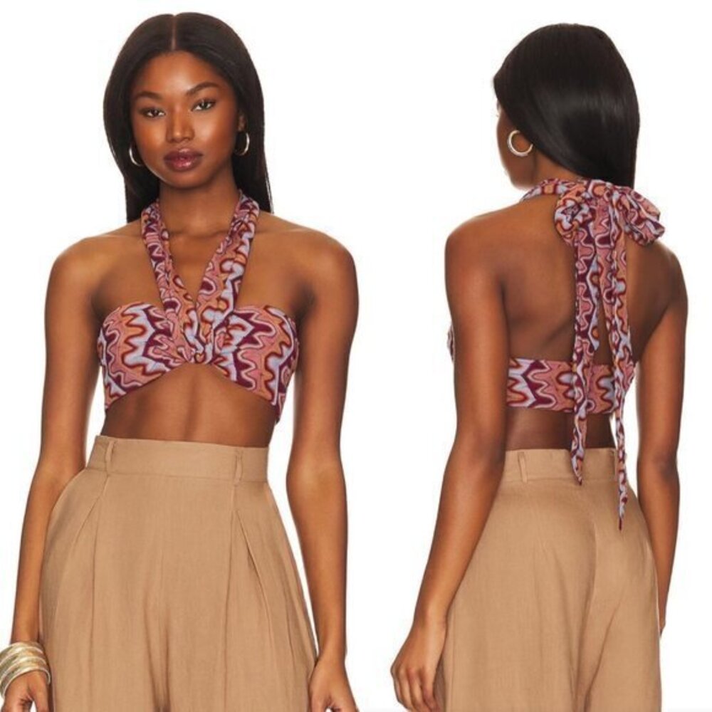 House of Harlow xREVOLVE Tammy Top in Rust